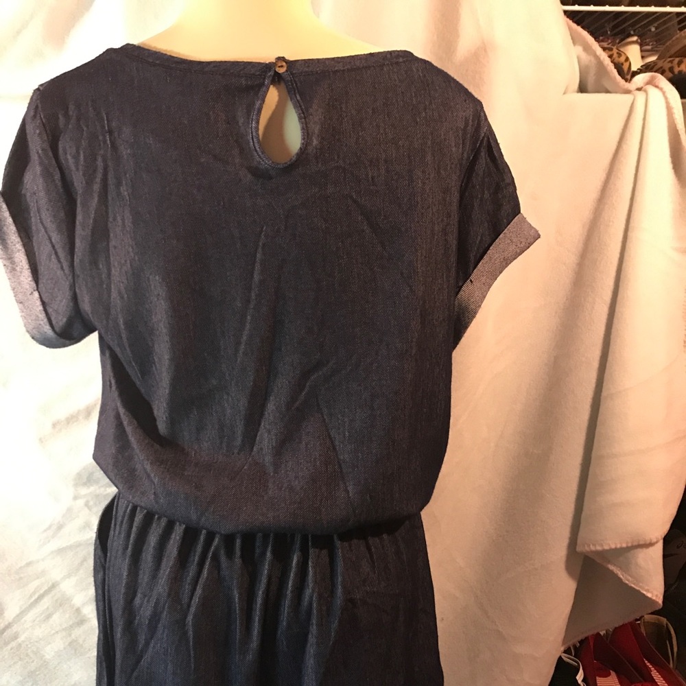 Yado sz XLg Denim Romper - Picture 8 of 8
